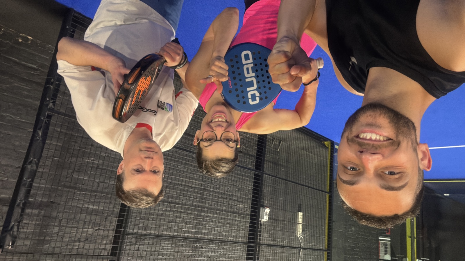 Kevin Padel with players and their rackets